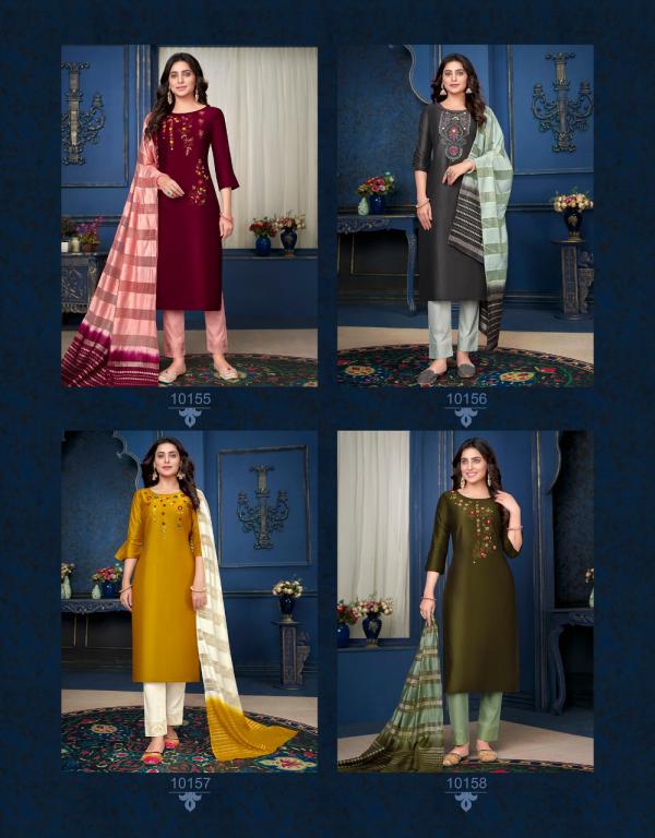 Lily And Lali Muskan 3 Exclusive Wear Silk Designer Readymade Suit